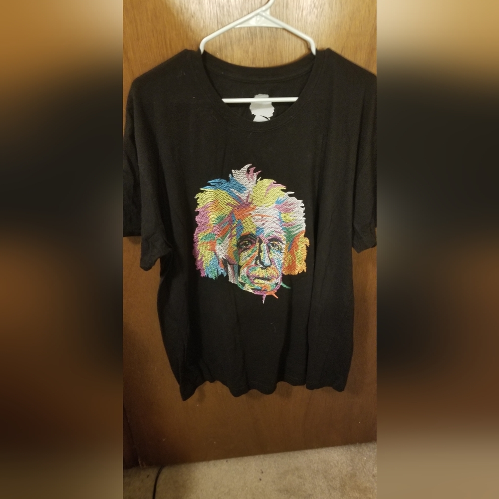 Bioworld Black Fiber Arts T-Shirt Vibrant Design